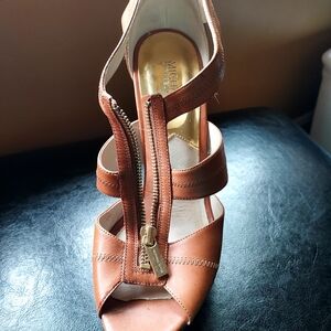 Michael Kors Tan Zipper Heels